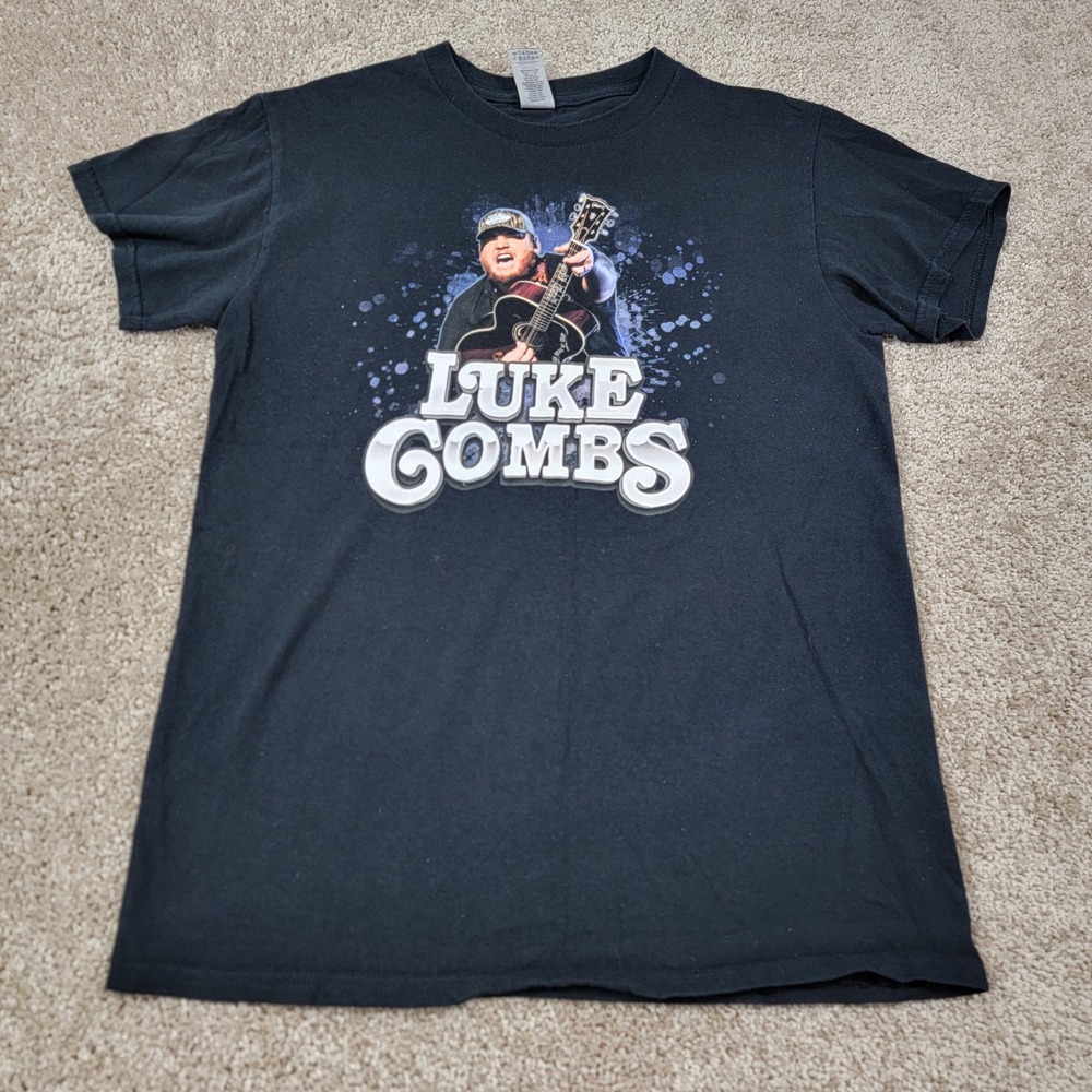Gildan Luke Combs Graphic Print T-Shirt Country Music Tee Mens Size S